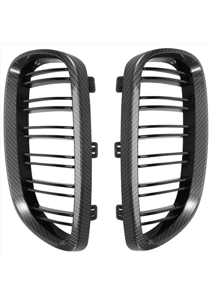 -Bmw E90 E92 E93 M3 328I 335I 2007-2011 Karbon Fiber Görünüm Ön Böbrek Grille 51137157275 51137157276 (Yurt Dışından) fiyatları