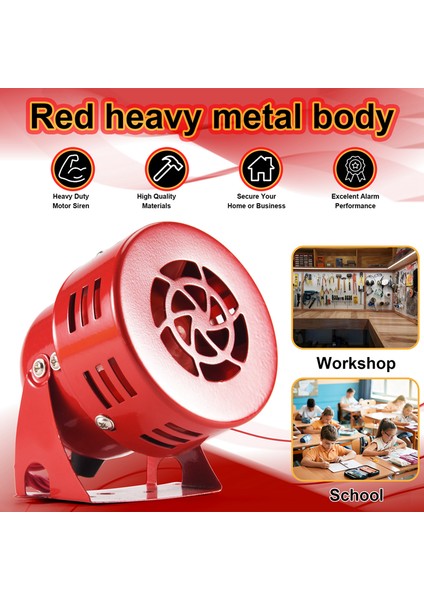 12V Otomotiv Hava Raid Siren Boynuz Kamyonu Vtg Motor Tabanlı Yangın Kurtarma Abd (Yurt Dışından) fırsatları