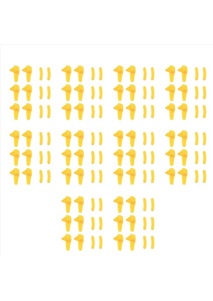 120PCS Lastik Değiştirici Parça Naylon Montaj Demount Kafa Ördek Kafa Ekleme Jant Koruyucusu (Yurt Dışından)