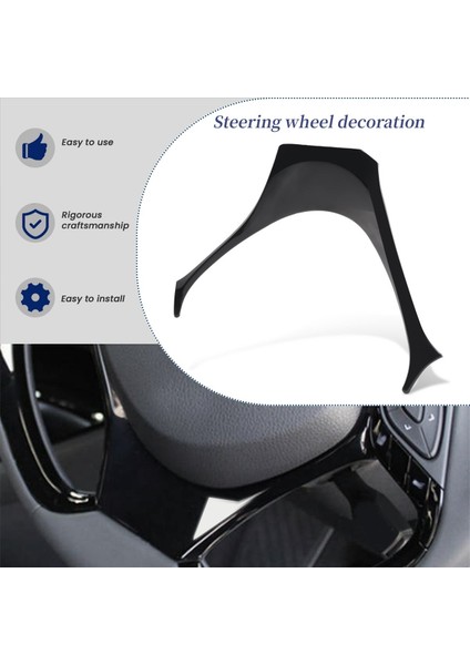 Toyota C-Hr Chr 2017 2018 Siyah Için Araba Direksiyon Simidi Paneli Garnitür Kapak Trim Aksesuarları (Yurt Dışından) indirimleri
