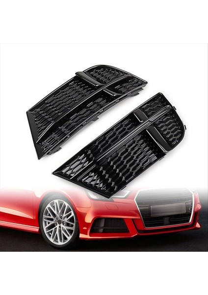 Ön Tampon Izgara Ekler Audi A3 S3 2017-2019 Için Sis Lambası Kapağı 8V3807681AB 8V3807682AB Değiştir (Yurt Dışından) indirimleri