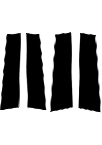 Araba Pencere Kapısı Sütunu B Sütunlar Honda Hrv 2022 2023 Ayna Etkisi Çıkartma Parlak Siyah (Yurt Dışından)