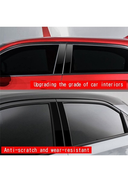 Araba Pencere Kapısı Sütunu B Sütunlar Honda Hrv 2022 2023 Ayna Etkisi Çıkartma Parlak Siyah (Yurt Dışından) modelleri