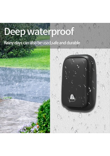 Su Geçirmez Akıllı Kapı Zili Kablosuz Kapı Zili Ev Kapı Zili Akıllı 4 Seviyeli Hacim Kontrolü 38 Şarkılar Kapı Zili Ab Fiş (Yurt Dışından) fırsatları