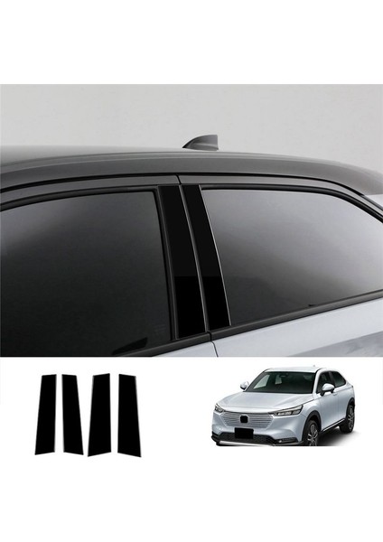 Araba Pencere Kapısı Sütunu B Sütunlar Honda Hrv 2022 2023 Ayna Etkisi Çıkartma Parlak Siyah (Yurt Dışından) indirimleri
