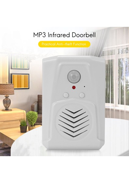 Sensör Hareket Kapı Zili Anahtarı Mp3 Kızılötesi Kapı Zili Kablosuz Pir Hareket Sensör Ses Prompter Hoş Geldiniz Kapı Çanı Giriş Alarmı (Yurt Dışından) modelleri