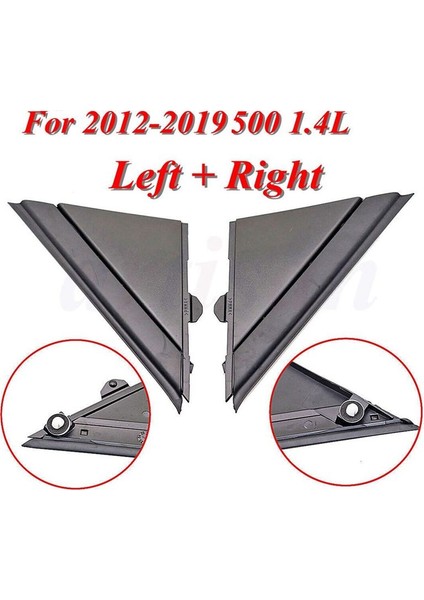 Arka Görünüm Ayna Üçgen Ayna Dekoratif Plaka 1SH17KX7AA 1SH16KX7AA 2012-2019 Fıat 500 Sol ve Sağ (Yurt Dışından)