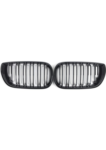Parlak Siyah M4 Stil Çift Çizgi Ön Böbrek Izgarası Bmw 3 Serisi E46 4 Door 2002-2005 51132158542 51132158543 (Yurt Dışından)