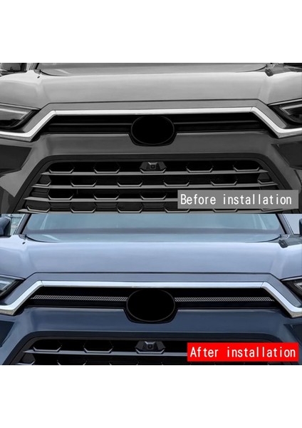 Araba Ön Izgara Trim Araba Ön Logo Yan Izgara Şeritler Toyota Grand Highlander 2024 Için Tampon Izgara Döşeme A (Yurt Dışından) modelleri