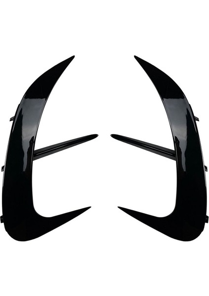 Araba Arka Tampon Dudak Ayırıcı Spoiler Hava Outlet Trim Kapağı Mercedes-Benz C-Serisi W206 Amg 2022+ (Siyah) (Yurt Dışından)