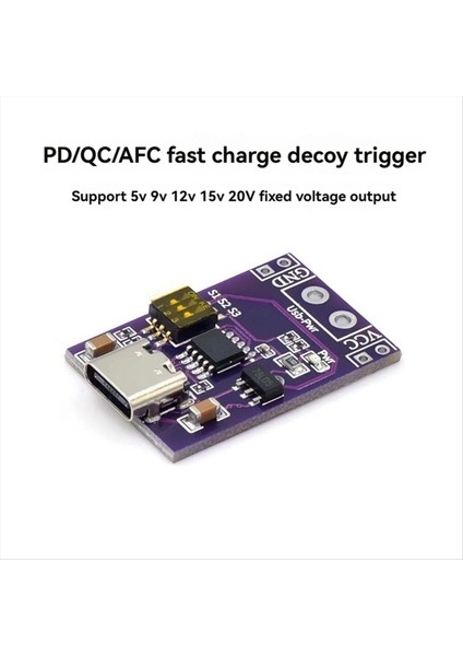 1pcs Tip-C Qc Pd2 0 Pd3 0-Dc Pool Hızlı Şartıcı Tergi Tergisi Dedektörü Usb-Pd Dizüstü Bilgisayar Güç Kaynağı Değişikliği Kurulu (Yurt Dışından) modelleri