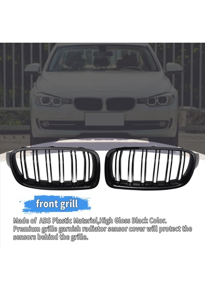 Parlak Siyah Araba Ön Böbrek Grille Izgara For-Bmw 3 Serisi F30 F31 F35 2012-2018 (Yurt Dışından) fırsatları