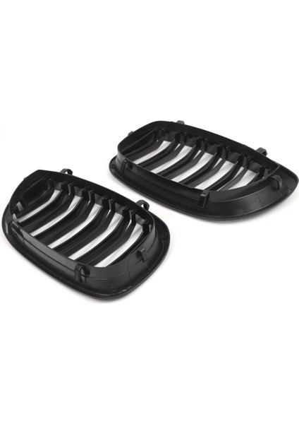 Parlak Siyah Çift Çizgi Ön Tampon Böbrek Izgara Bmw 3 Serisi E46 2 2-Door 2003-2005 (Yurt Dışından) modelleri