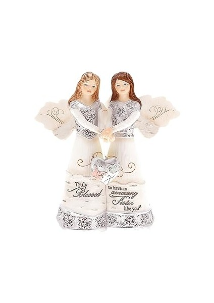 Pavilion Gift Company Elements – Büyükanne Melek Figürü 15,2 Cm, Katı, Pembe