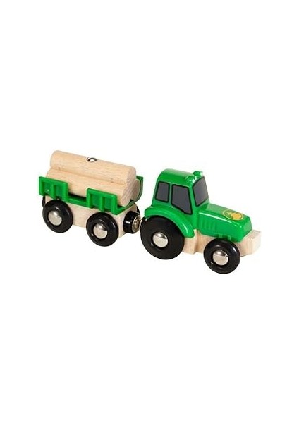 Brio World 33799 – Traktör, Ahşap Kolye Uçlu, Renkli