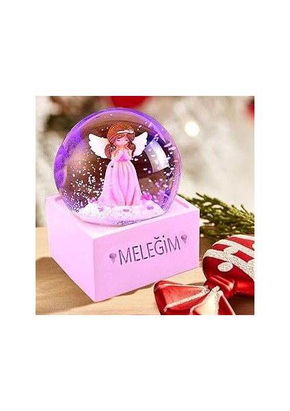 Meleğim Işıklı Kar Küresi Hediye