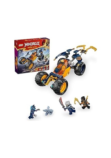 Ninjago Arin’ın Ninja Arazi Buggy Arabası 71811-7 Yaş ve Üzeri Çocuklar Için 3 Ninja Minifigür