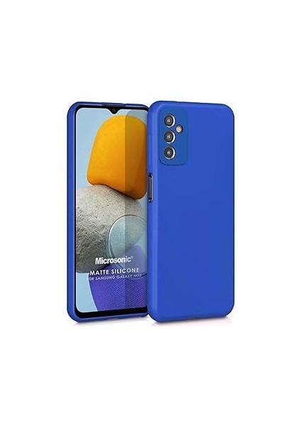Microsonic Matte Silicone M23 Için Kılıf [galaxy M23 ile Uyumlu Kılıf - Mavi]