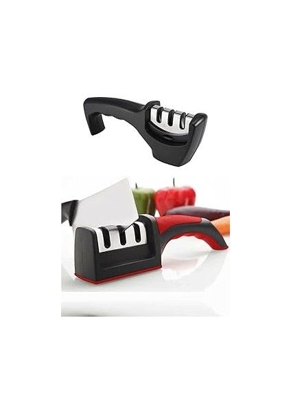 Mobee Chermik Profesyonel Bileyici 3 Açılı Elmas Seramik Çelik El Bıçakları Bileme