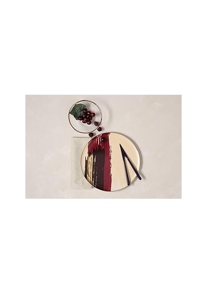 Porland Dash Desen1 Düz Tabak 27CM