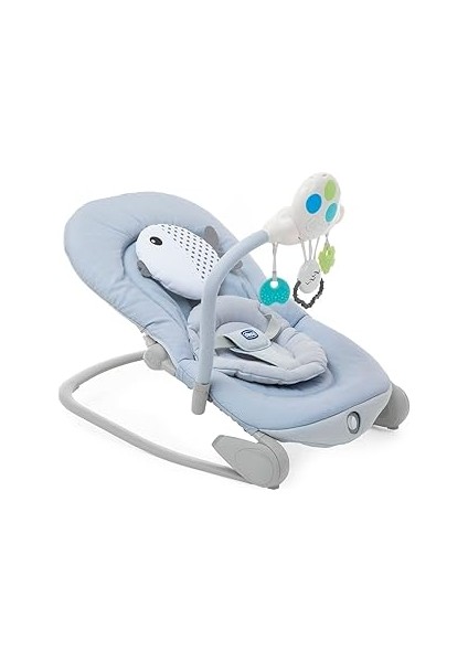 Balloon Melodili Titreşimli Baby Bouncer (Gri)