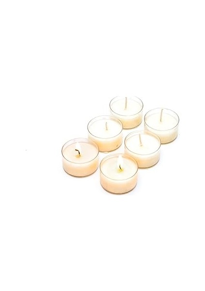 6'lı Black Vanilya Kokulu Tealıght Mum Seti