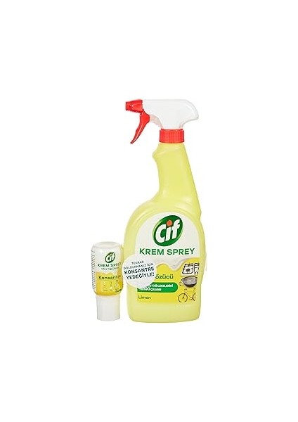 Krem Sprey Yağ Çözücü Limon 750 ml + Krem Sprey Konsantre Yağ Çözücü Limon 70 M