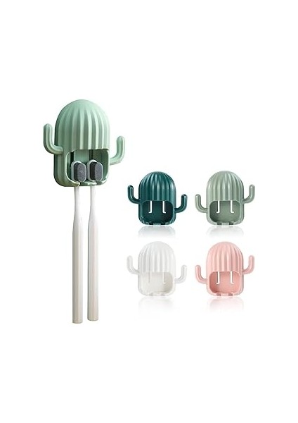 Arvale Kaktüs Diş Fırçalık | Güçlü Yapışkan Kolay Kurulum