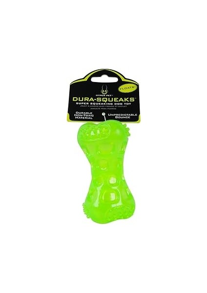 Hyper Pet Dura Squeaks Dayanıklı Köpek Kemiği – Güvenli Tpr Malzeme – Gıcırtılı ve Su Üstünde Yüzen