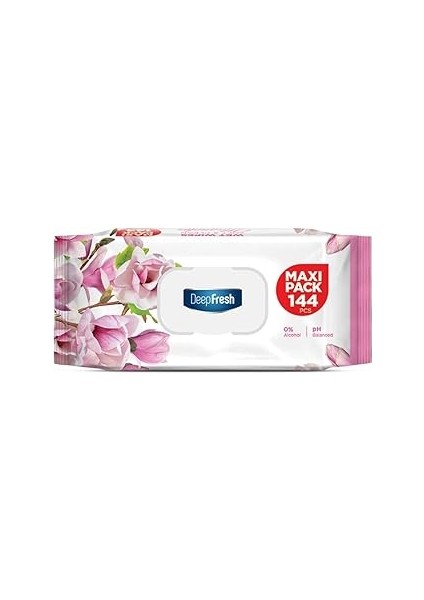 Deep Fresh Maxi Pack Islak Mendil Manolya 144 Yaprak