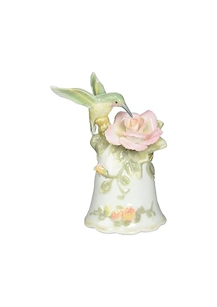 Cosmos 96149 Ince Porselen Sinek Kuşu Gül Figürlü Çan, 4 – 1/2