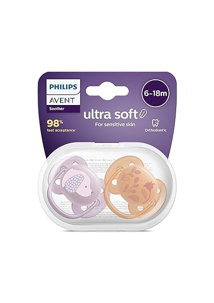 Avent Emzik 6-18 Ay, 2'li Paket, Kız