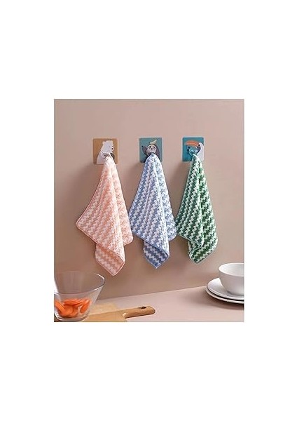 Yumuşak Dokulu Temizlik Bezleri, 30X30 Cm, 3'lü Set, Leke Tutmaz, Koku Yapmaz