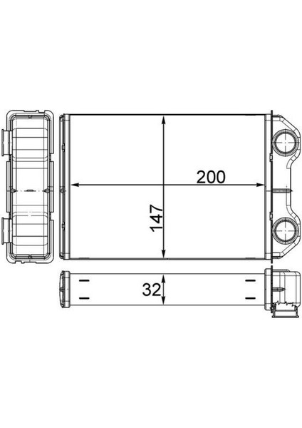 AH251000S Kalorıfer Radyatoru Mını R50 R52 R53 64111497527