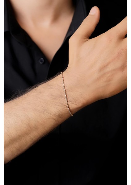 14 Ayar Altın Italyan Dorika Zincir Erkek Bileklik fiyatları