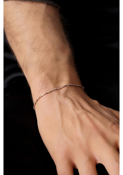 14 Ayar Altın Italyan Dorika Zincir Erkek Bileklik modelleri