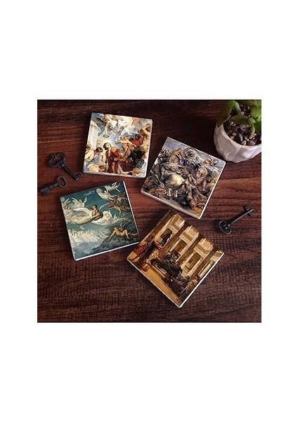 Pinecone Stone Bir Roma Sanat Aşığı, Ruhların Geçişi, Anghiari Savaşı, Aziz Stephen Üçlemesi Taş Ba