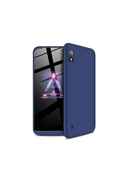 Microsonic A10 Için Kılıf Double Dip 360 Protective Lacivert [galaxy A10 ile Uyumlu