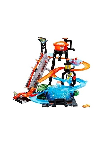 Hot Wheels Dev Ti̇msah Araba Yikama Oyun Seti̇ Hot Wheels Dev Timsah Araba Yıkama Oyun Seti FTB67 Ftb