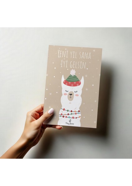 4'lü Yılbaşı Kutlama Kartı Seti/ Kartpostal modelleri