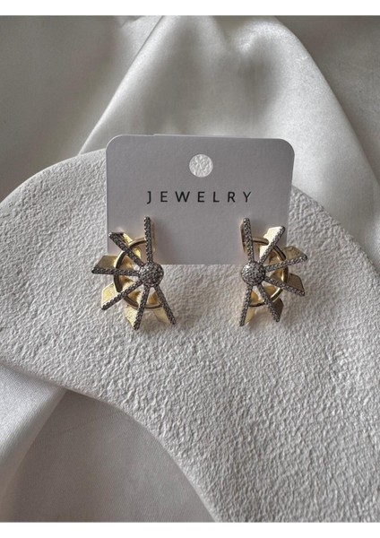 Özel Seri Z,rkon Taş Işlemeli Değirmen Küpe fırsatları