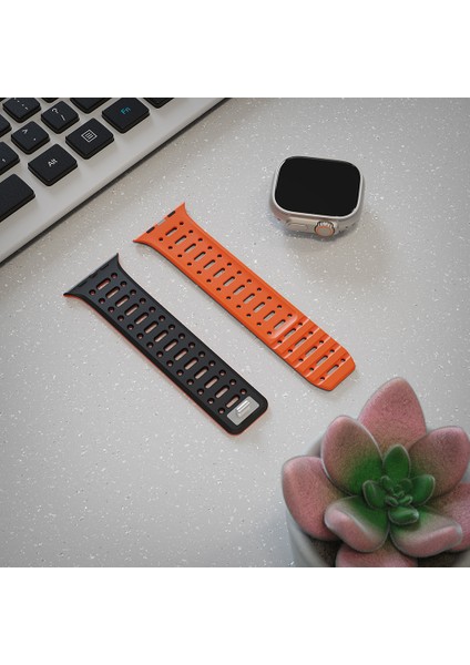 Apple Watch 10 46MM Toughcord 124 Silikon Kordon Strap Kayış fırsatları