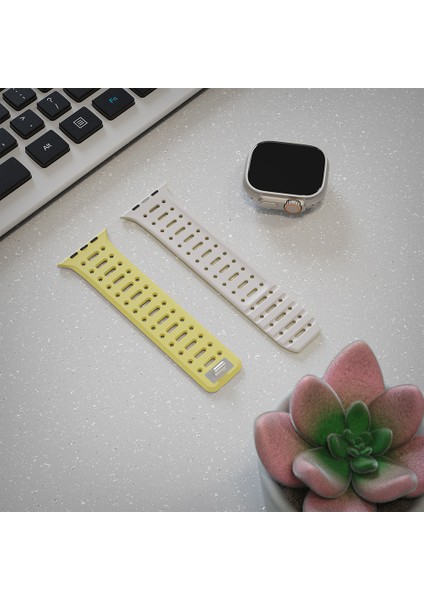 Apple Watch 44MM Toughcord 124 Silikon Kordon Strap Kayış fırsatları