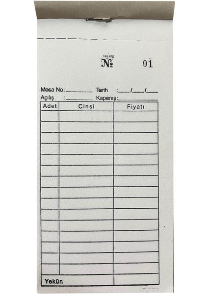 Dilman Adisyon Fişi Standart 4308 - 6 Adet fiyatları
