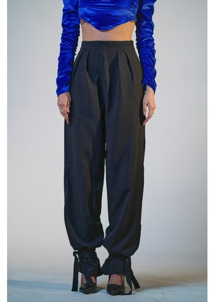 Yüksek Bel Paça Bağlamalı Pantolon fiyatları