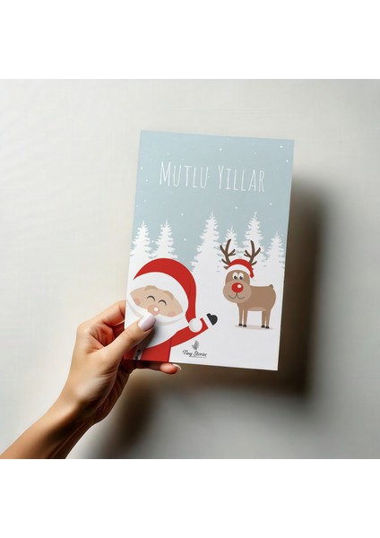 4'lü Yılbaşı Kutlama Kartı Seti/ Kartpostal