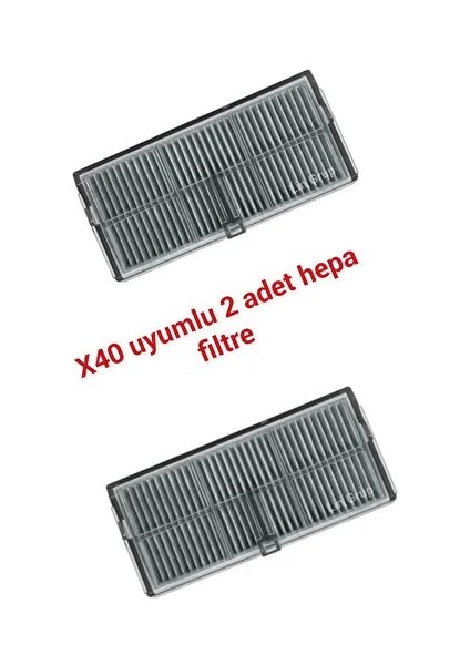 Dreame X40 Ultra Uyumlu Hepa Filtre 2 Adet