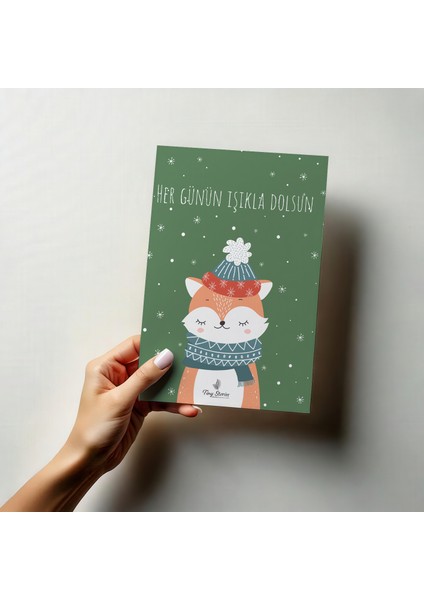 4'lü Yılbaşı Kutlama Kartı Seti/ Kartpostal