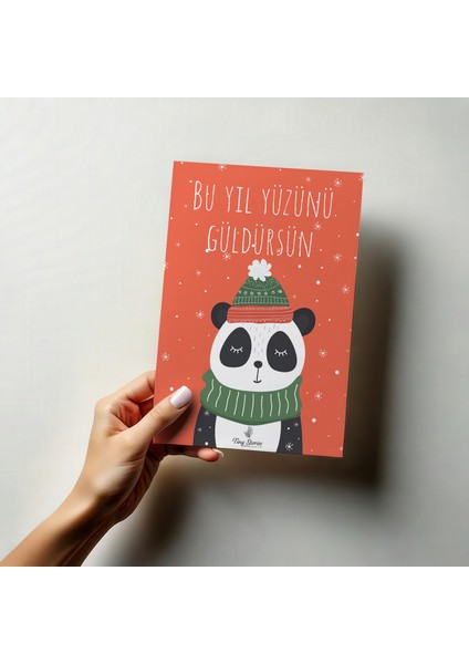 4'lü Yılbaşı Kutlama Kartı Seti/ Kartpostal modelleri