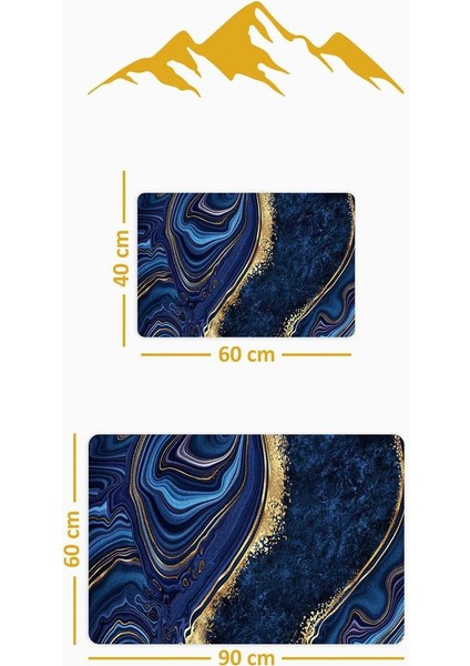 Yıkanabilir Kaymaz Tabanlı Modern Desenli 2'li Banyo Paspas Takımı BPS0017 fiyatları